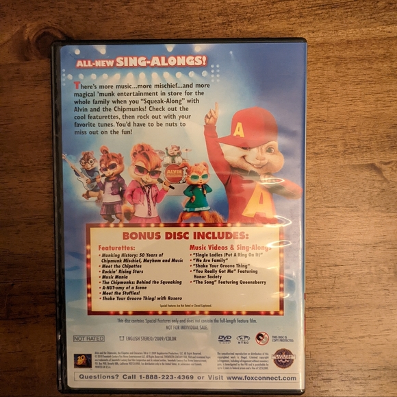 Alvin and The Chipmunks The Squeakalong DVD - Picture 3 of 4